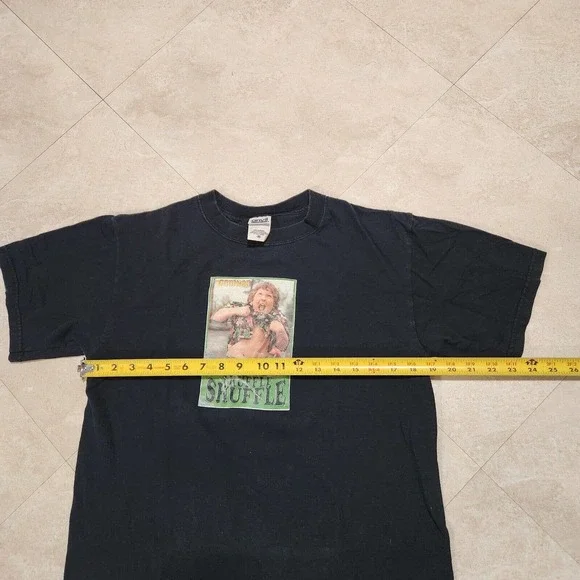 VTG Y2K The Goonies Truffle Shuffle Mens Adult M Medium T Shirt Anvil Black - Picture 5 of 7